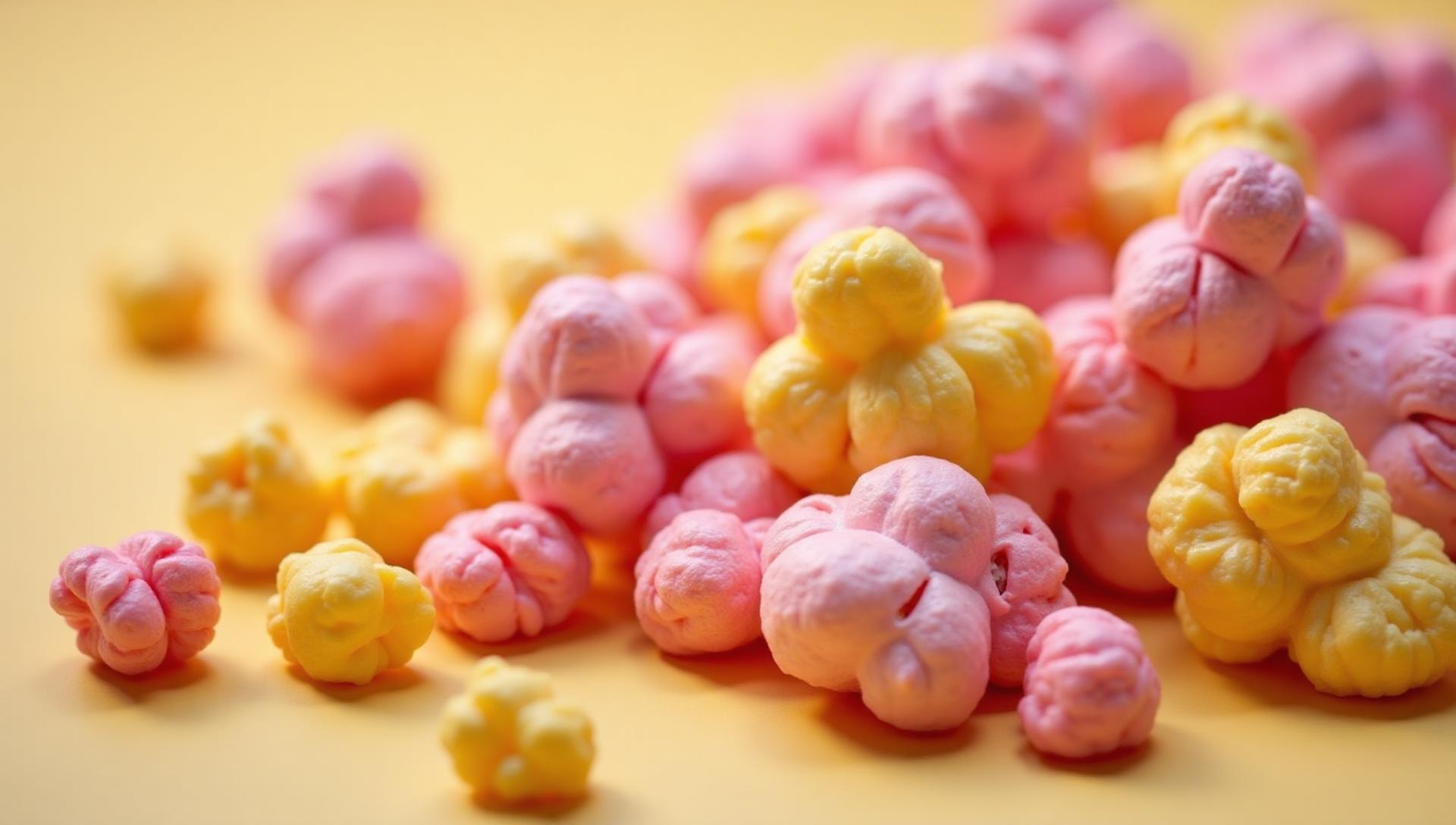 Delicious colorful popcorn